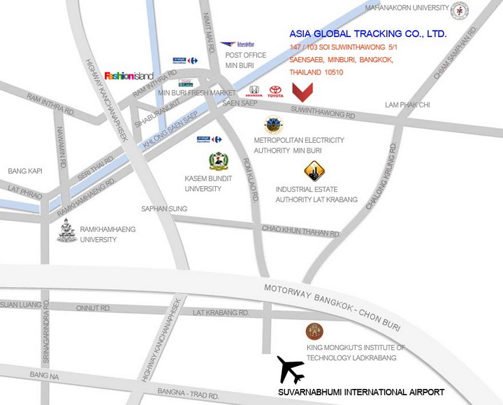 Asia Global Tracking - office map