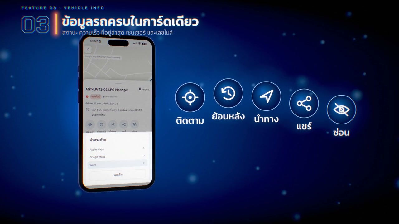 ข้อมูลรถครบในการ์ดเดียว